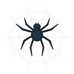 Halloween Haunted House Flat Design Vector Illustration