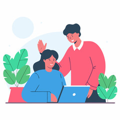 Teacher and Student Using AI Tutoring App