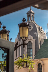 street lamp in the old town