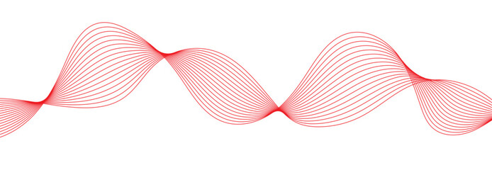 abstract background with red waves