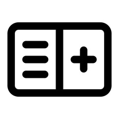 Obraz premium medical card icon for illustration