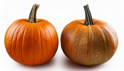 Obraz premium vibrant pumpkin isolated on transparent or white background for seasonal designs