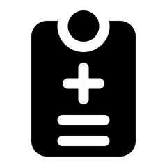 medical report icon for illustration