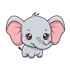 Naklejka premium 3D niedlicher Elefant