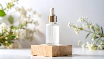 Minimalist Podium Background for Product Display – Modern 3D Stand on Neutral Backdrop