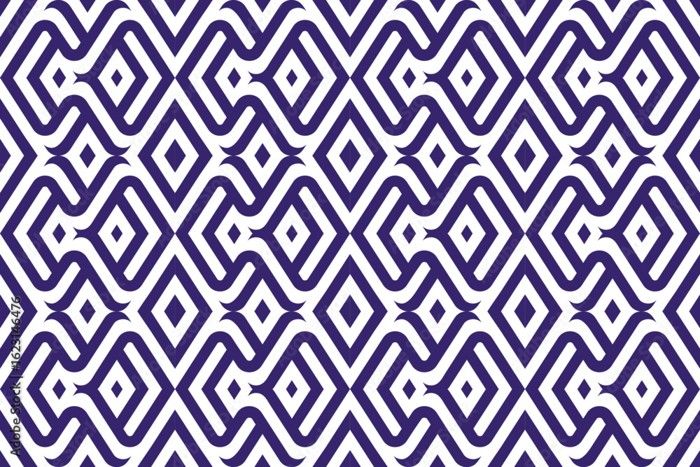 Poster diagonal lines in small square boxes. optical illusion vector illustration template with purple colo