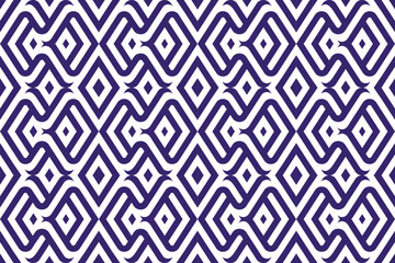 Diagonal lines in small square boxes. optical illusion vector illustration template with purple colors on object isolated on white background. 