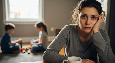 Exhausted Mother