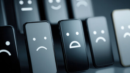 Emotional expression displayed on smartphones