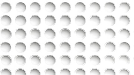 Naklejka premium White Circular Patterns on a Clean Background for Modern Design