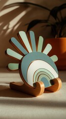 Wooden Charging Station Designed for Both Smartphones and Smartwatches with Enhanced Functionality and Modern Aesthetic Appeal
