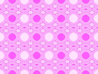  Pink Geometric Floral Arrangement: Repeatable Ornament