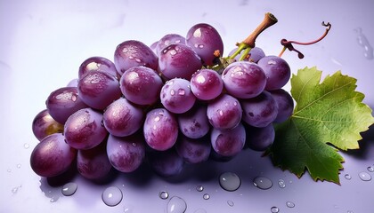 fresh and juicy bunch of purple grapes a fresh and juicy bunch of vibrant purple grapes with a natural appeal