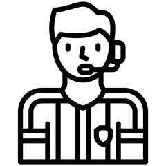 Referee icon for football, business, website, application, printing, document, poster design, etc
