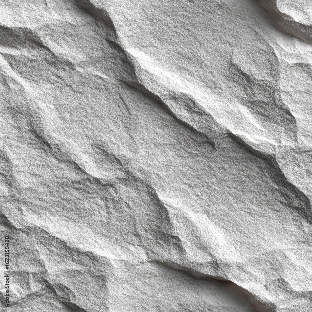 Poster white crumpled paper texture creates an ideal backdrop for text or design, offering subtle depth and