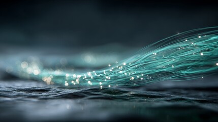 Quantum computing abstract bits with quantum computing, quantum computing surreal visualization, quantum computing particle trails