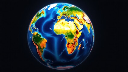 Global Map Showing Tectonic Plates and Ocean Currents