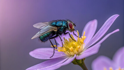 fly on flower