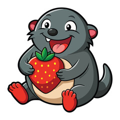 A funny cartoon Mole vector illustration