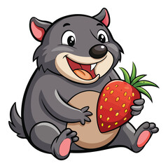 A funny cartoon Mole vector illustration