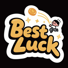 A motivating vector sticker illustration with the words 