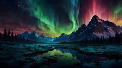 sunrise over the mountains