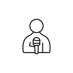 journalism icon collection .design style with background
