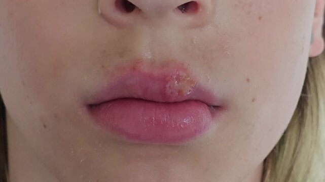 Herpesvirus infections in children. Herpes in a child is essentially a chronic recurrent infection caused by virions of the herpes simplex virus concept