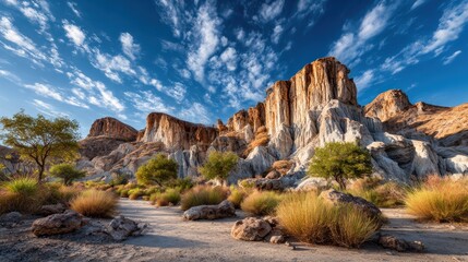 Obraz premium Stunning desert landscape at dawn
