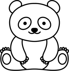 Kawaii Animals Sitting Down Coloring Pages