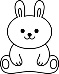 Educational Coloring Pages Cute Animals Sitting