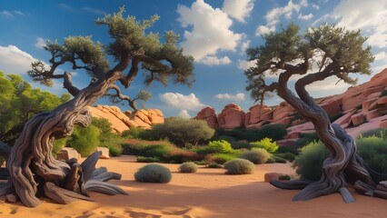 trees in the park