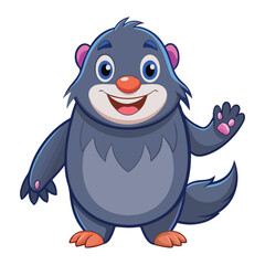 A funny cartoon Mole vector illustration
