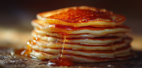 Pancakes with butter for National Pancake Day
