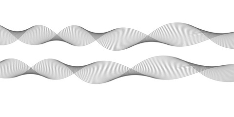 Minimalist abstract wave design consisting of smooth,geometric technology themes & data visualizations, scientific concept