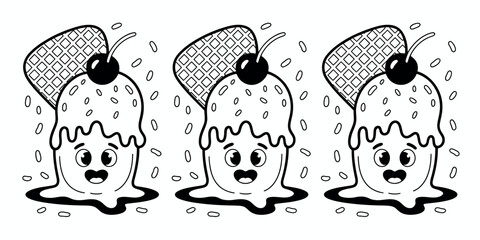 A diverse collection of hand drawn black and white graphic elements and icons perfect for design projects