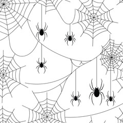 illustration for happy halloween in flat style design