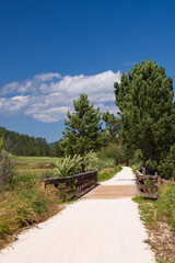 Bridge on the George S. Mickelson trail, South Dakota