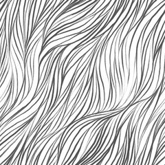 Seamless wavy background drawn with graphite pencil. Background with oblique curved lines
