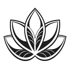 Abstract emotional detox silhouette logo design