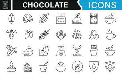 Vector Illustrations of the Stages in Chocolate Manufacturing