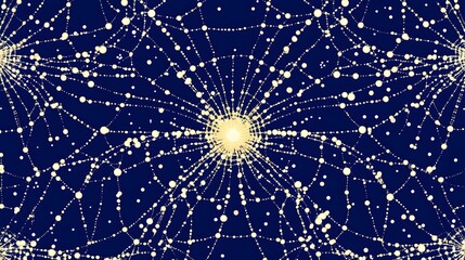 Abstract Golden Web Pattern Design, Elegant Luxury Sparkling Texture Background