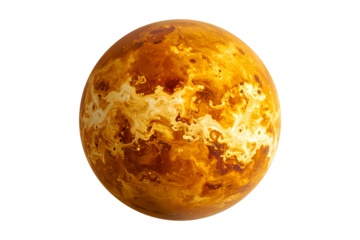 Planet Venus isolated on transparent background