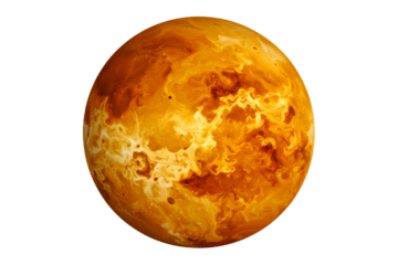 Planet Venus isolated on transparent background