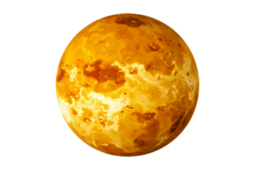 Planet Venus isolated on transparent background