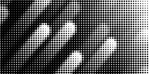 Fototapeta premium Black Dotted Texture on White Background . Modern Vector Art . Old Paper Effect with Comic Texture . Abstract Wall Design . Grunge Comic Texture Overlay . Vintage Paper Look
