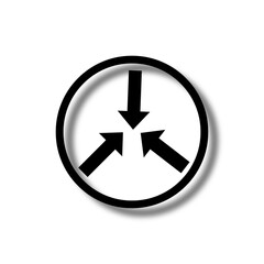 Black arrow button