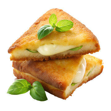 Mozzarella in carrozza Italian fried sandwich