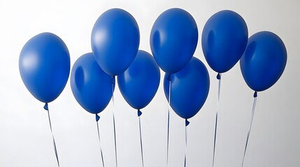 Vibrant Blue Balloons Floating Cluster Party Decoration