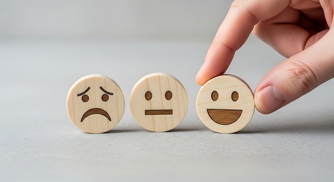 A happy hand holds a single die, a symbol of fun and business concept
